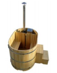 Овальные японские бани Фурако со встроенной дровяной печью на 4-5 человек (высота 1200 мм, диаметр 1200-2000 мм, толщина стенки 40 мм) - продажа