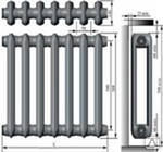 Чугунный радиатор отопления секционный отопительный - продажа розница, опт, доставка