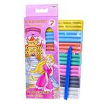 Пластилин 7цв 125 гр. Золушка 280033 с блестками - продажа опт