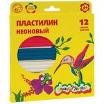 Пластилин 12цв 180гр. неоновый ПКМН12 - продажа опт