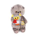 Мягкая игрушка BudiBasa Кот Басик BABY с совенком (20см) (в подарочной коробке) BB-022 (ООО МПП) - продажа опт