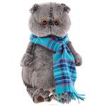 Мягкая игрушка BudiBasa Кот Басик в изумрудном шарфе (25см) (в подарочной коробке) Ks25-043 (ООО МПП) - продажа опт