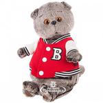 Мягкая игрушка BudiBasa Кот Басик в клубной куртке (22см) (в подарочной коробке) Ks22-055 (ООО МПП) - продажа опт