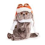 Мягкая игрушка BudiBasa Кот Басик в шлеме и шарфе (25см) (в подарочной коробке) Ks25-009 (ООО МПП) - продажа опт