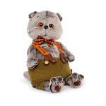 Мягкая игрушка BudiBasa Кот Басик в штанах с подтяжками (22см) (в подарочной коробке) Ks22-014 (ООО МПП) - продажа опт