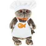 Мягкая игрушка BudiBasa Кот Басик-шеф-повар (30см) (в подарочной коробке) Ks30-021 (ООО МПП) - продажа опт