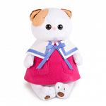 Мягкая игрушка BudiBasa Кошечка Ли-Ли в морском платье (24см) (в подарочной коробке) LK24-010 (ООО МПП) - продажа опт