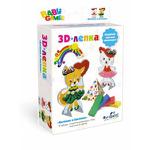 BabyGame3D Лепка Веселый паровозик (2 фигурки, пластилин 6 цветов, стека) (в коробке) 03259 (Оригами) - продажа опт