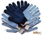 Перчатки полушерстяные 6 с ПВХ Волна - продажа розница, опт, доставка