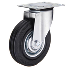 Колесо промышленное поворотное диаметр 125 мм для складских и грузовых тележек, контейнеров ТБО, мусорных баков - продажа