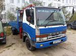 Специализированная техника (спецтехника): Кран-борт Mitsubishi Fuso грузоподъемность борта 10 тонн длина кузова 7-9 м. - аренда, (прокат), услуги